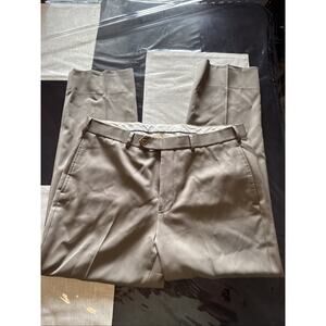 Brooks Brothers Pants Men's 36x28 Brown Pleated Cuffed 3” Madison Wool Slacks